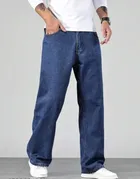 Denim Regular Fit Jeans for Men (Navy Blue, 28)