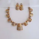 Zircon Gold-plated Necklace Set for Women 