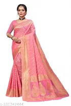 Chanderi Cotton Zari Woven Saree for Women 