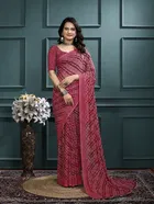 Georgette Printed Saree for Women 