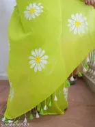 Lien Printed Saree for Women, Green 