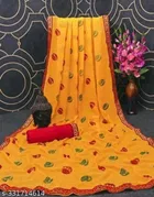 Georgette Foil Printed Saree for Women 