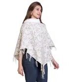 Woolen Self-Design Ponchos for Women 