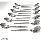 Stainless Steel Spoons (Silver, Pack of 12)