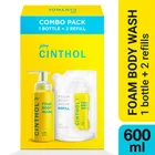 Cinthol Lime Foam Body Wash 3X200 ml (1 Bottle + 2 Refill)