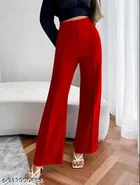 Cotton Blend Trouser for Women 