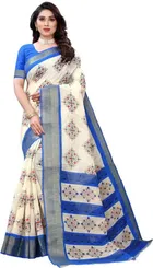 Linen Printed Saree for Women 