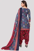 Cotton Suit Fabric with Dupatta for Women 
