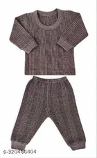 Woolen Thermal Set for Kids (Grey, 0-3 Months)