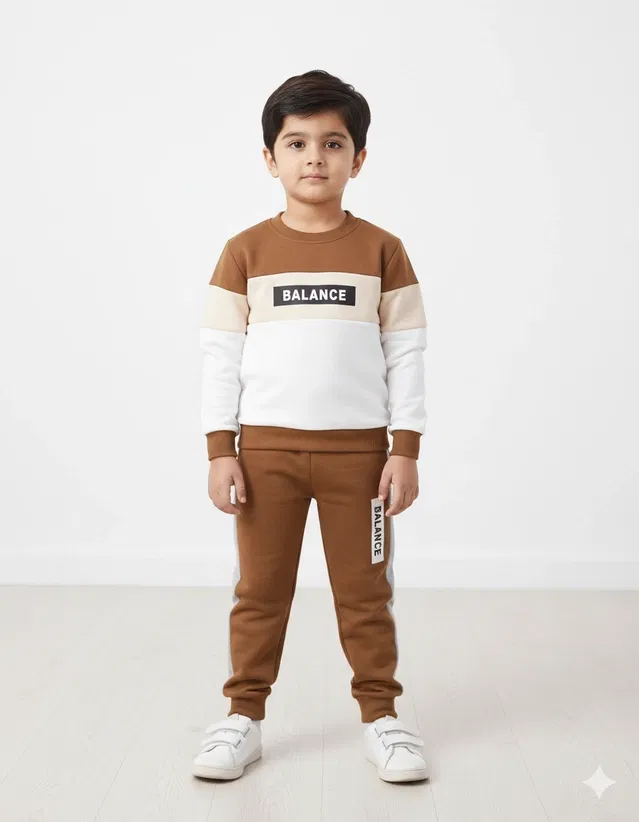 Cotton Blend Printed Clothing Set for Kids, Multicolor (3-4 Years)