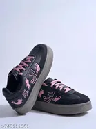 Shoetopia Girls Sneakers Black 