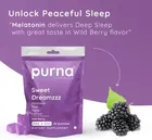 Purna Gummies Melatonin Wild Berry Flavor Gummies For Sleep Well & Reduced Stress 