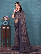Georgette Printed Saree for Women 