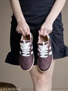 Shoetopia Girls Sneakers - Brown 