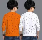 Cotton Blend Round Neck T-Shirts for Boys 