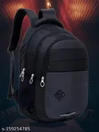 Nylon Backpack for Men & Women, Black
