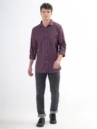 100% Cotton Full Sleeves Solid Shirt for Men 