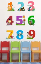 Kids Numbers Self Adhesive Wall Stickers