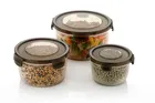 Round 3 Pcs Food Storage Container 