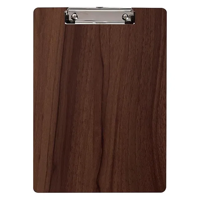 Lotus Paper Clipboard Writing Pad, Exam Board for Kids/Students, Wood Exam Pad with Metal Clips(wooden,Pack of 1)