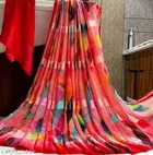 Georgette Printed Saree for Women, Pink 