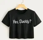 Round Neck Printed Crop T-Shirt for Women 