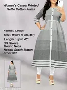 Cotton Striped Kurti for Women 