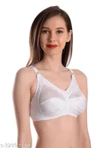 Nylon Bra for Women, White 