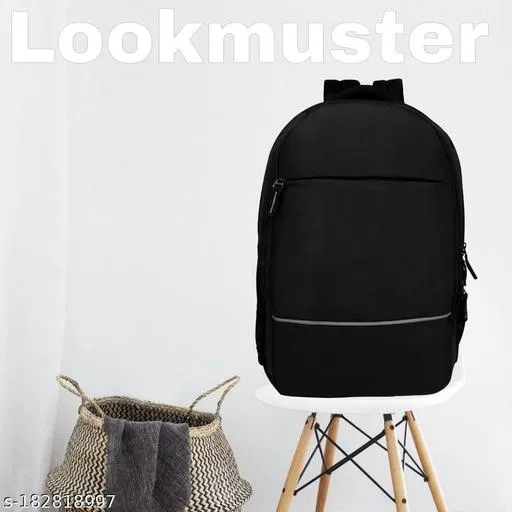 Nylon Backpack for Men & Women, Black