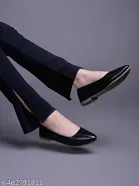 Solid Patent Leather Ballerinas for Women 