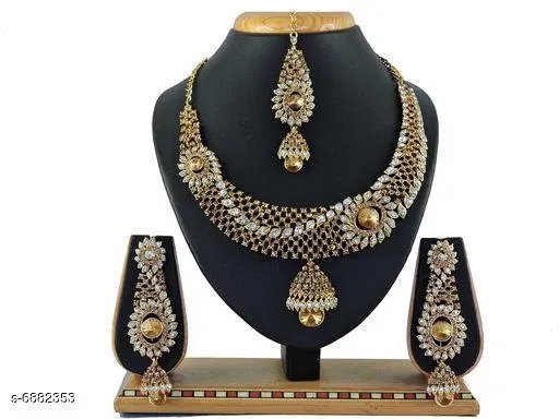 Diva Graceful Jewellery Sets for Women (Beige, Free Size)