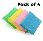 Sponge Scrub Pad (Multicolor, Pack of 4)