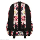 Fabric Backpack Bag, White