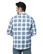 Poly Cotton Full Sleeves Chequered Shirt for Men 
