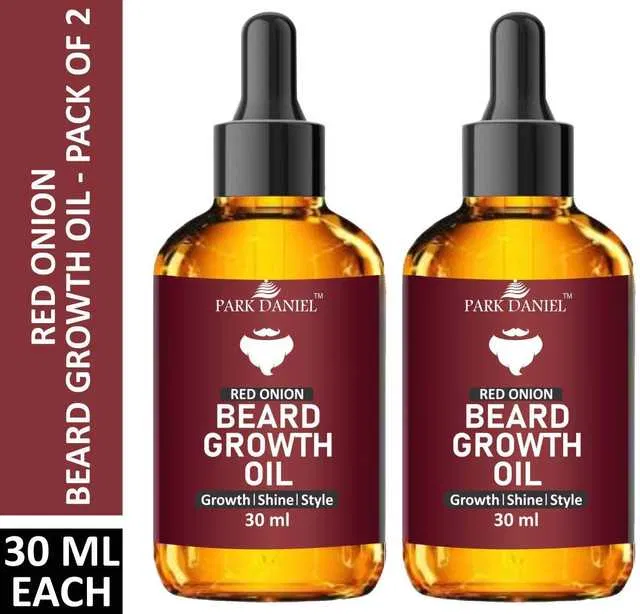 Park Daniel Red Onion Beard growth Oil (Pack of 2, 30 ml) (SE-1208)
