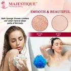 Majestique Loofah with Active Spheres and Oval Loofah Mesh Bath Shower Sponge 