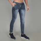 Denim Straight Fit Jeans for Men (Grey, 28)