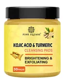 Pink Square 30 Pcs Kojic Acid & Turmeric Cleansing Pads 