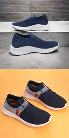 Sports Shoes for Men (Multicolor, 6) (Set of 2)