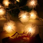 16 LEDs 2.5 m Yellow Snow Ball Fairy Light 