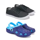 Combo of Sports Shoes and Clogs for Men 