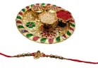 Combo of Rakhi with 4.5 inch Plate 