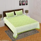 Cotton Queen Bedsheet with 2 Pillow Cover 