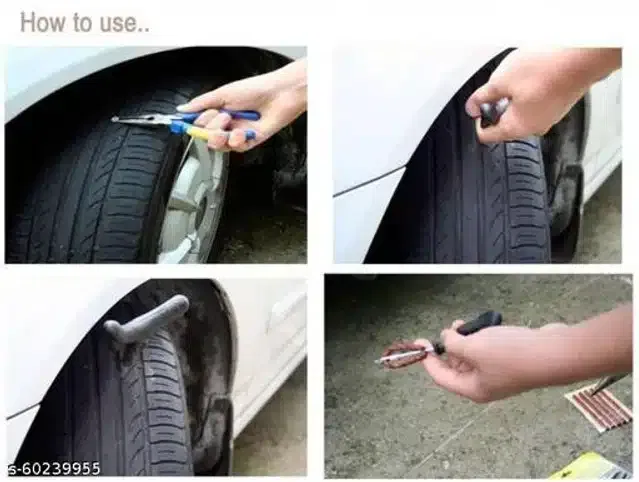 Tyre Puncture Repair Kit (Black)