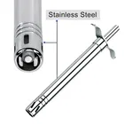 Stainless Steel Gas lighter Pack of 1, Silver