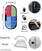 KANUSHI Industries® 1Pc Fridge Cover for Top with 6 Utility Pockets + 1 Handles Covers + 3 Fridge Mats 