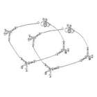 Brass Silver Plated Anklet for Women 