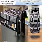 KANUSHI Industries® Fridge Cover for Top with Pockets/Refrigerator Cover + 1 Pc Lpg Gas Cylinder Cover