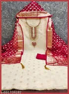 Silk Blend Embroidered Punjabi/All Over Suits for Women 
