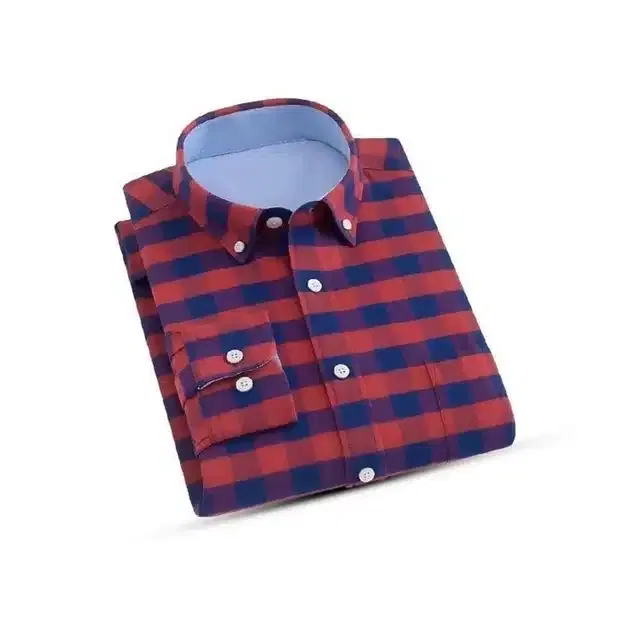 Exclusive Long Sleeves Shirt for Men (Red, L) (JME-30)
